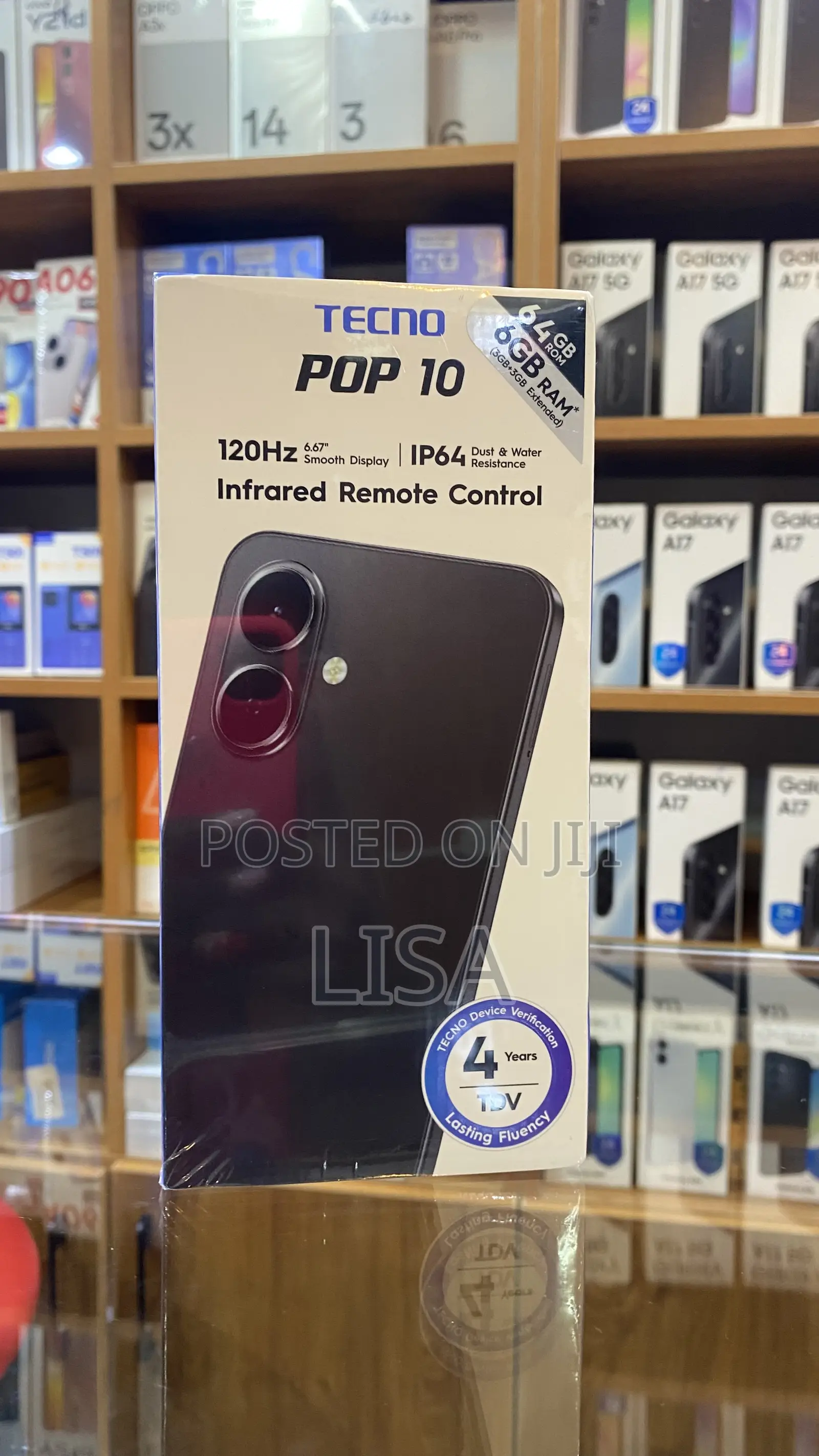 New Tecno Pop 10 64 GB Black