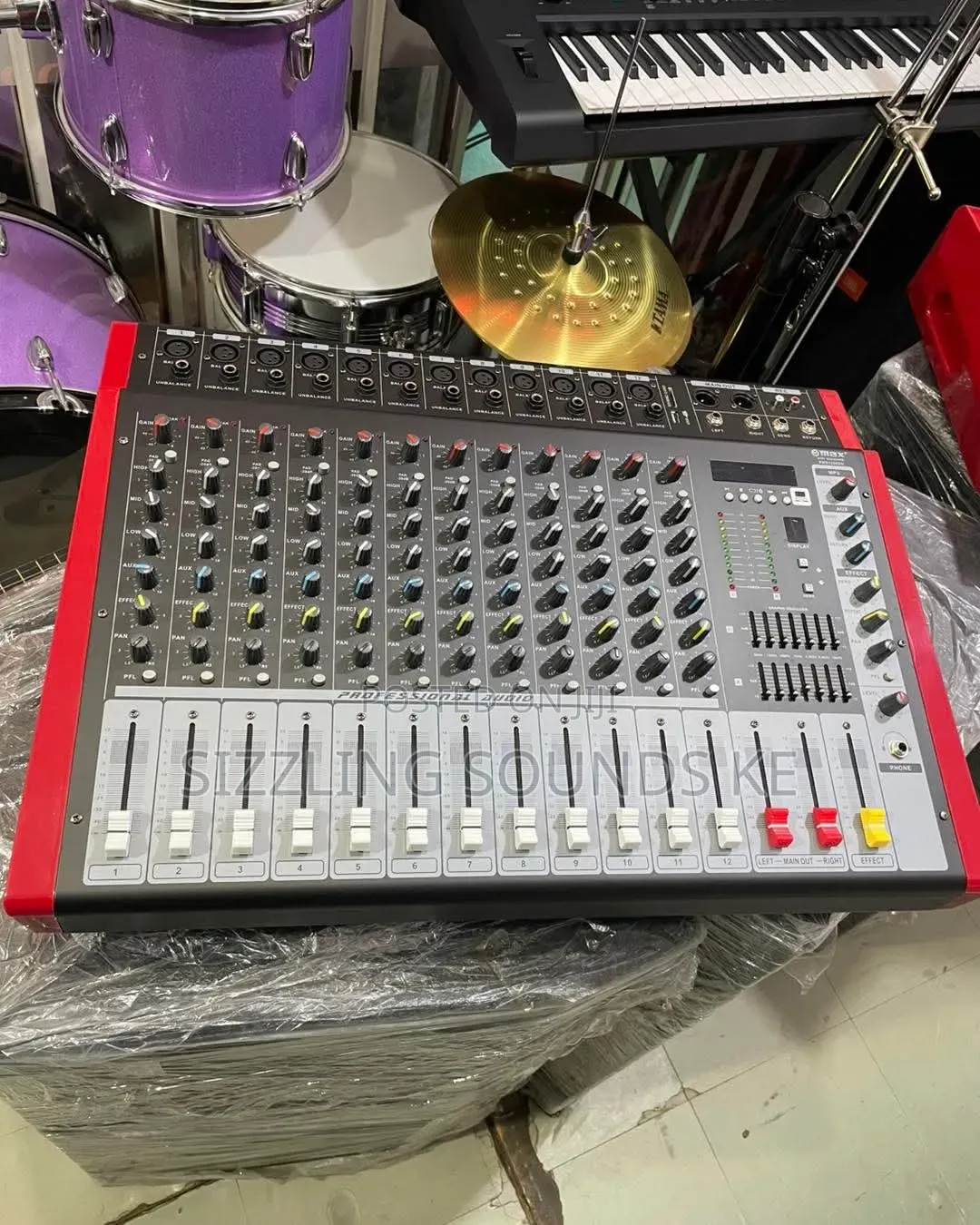 Audio Powered Mixing Console With Bluetooth and Usb 8 and 12 Channel