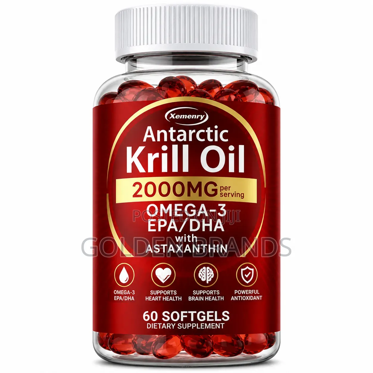 Premium Antarctic Krill Oil 2000mg–Total Body Support