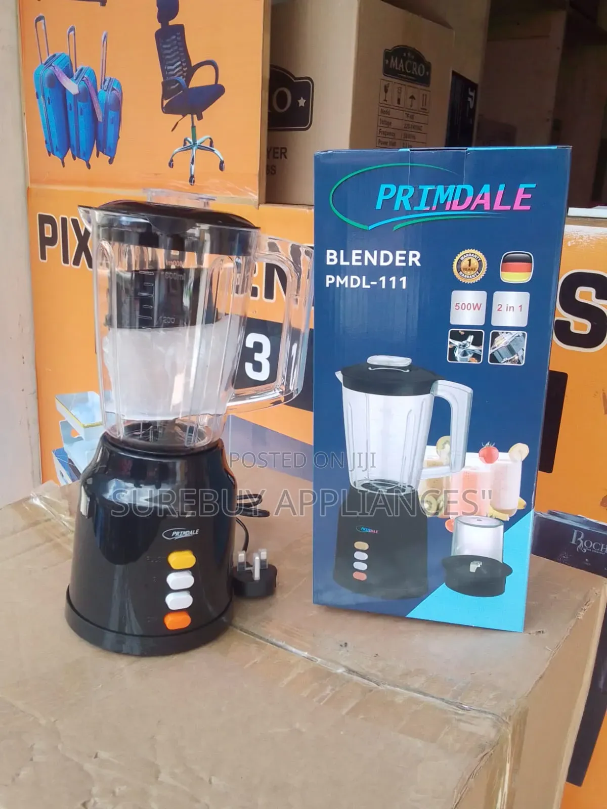 Primdale Multi-Function 2-in-1 Blender Spice Grinder 300w