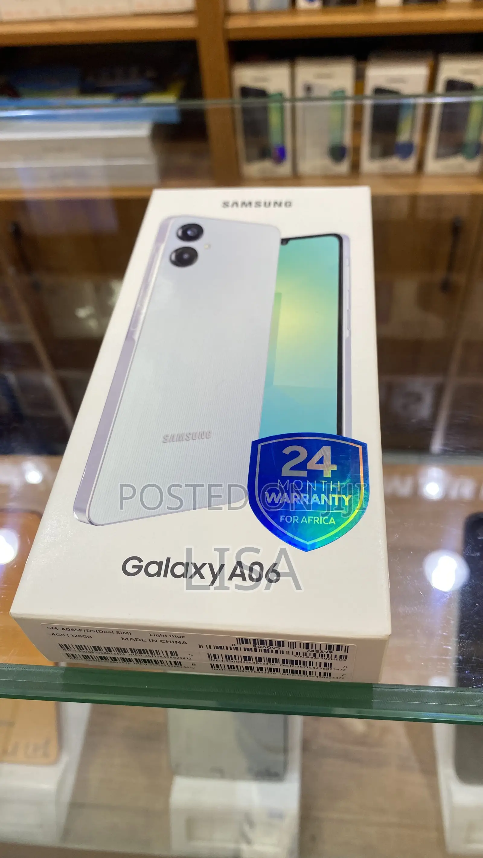 New Samsung Galaxy A06 128 GB Blue