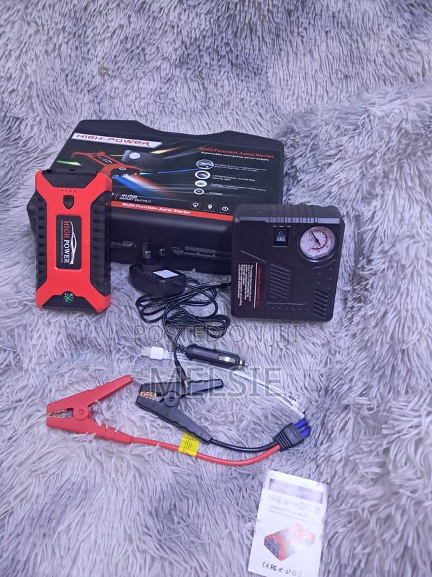 Portable Auto Battery Booster With Air Compressor Usb Charger