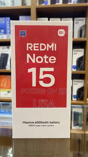 New Xiaomi Redmi Note 15 256 GB Black
