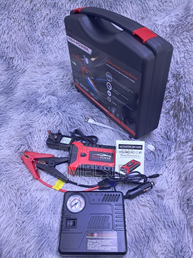 Heavy Duty Portable Jump Starter With Built-in Air Pump Usb Ports