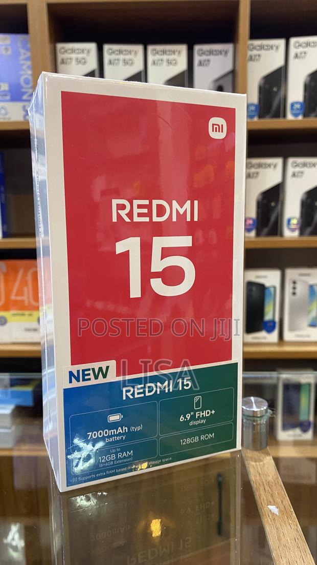 New Xiaomi Redmi 15 128 GB Black