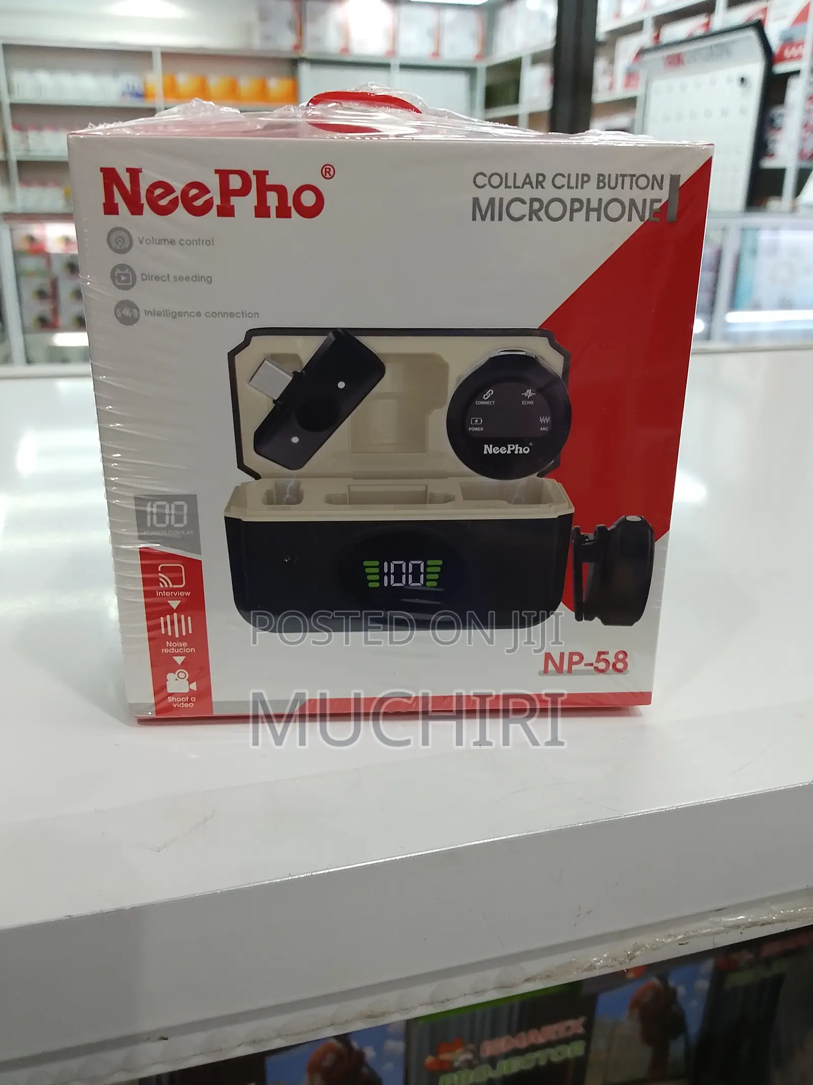 Np-58 Neepho Clip-on Wireless Mic – Long Battery Noise Reduction
