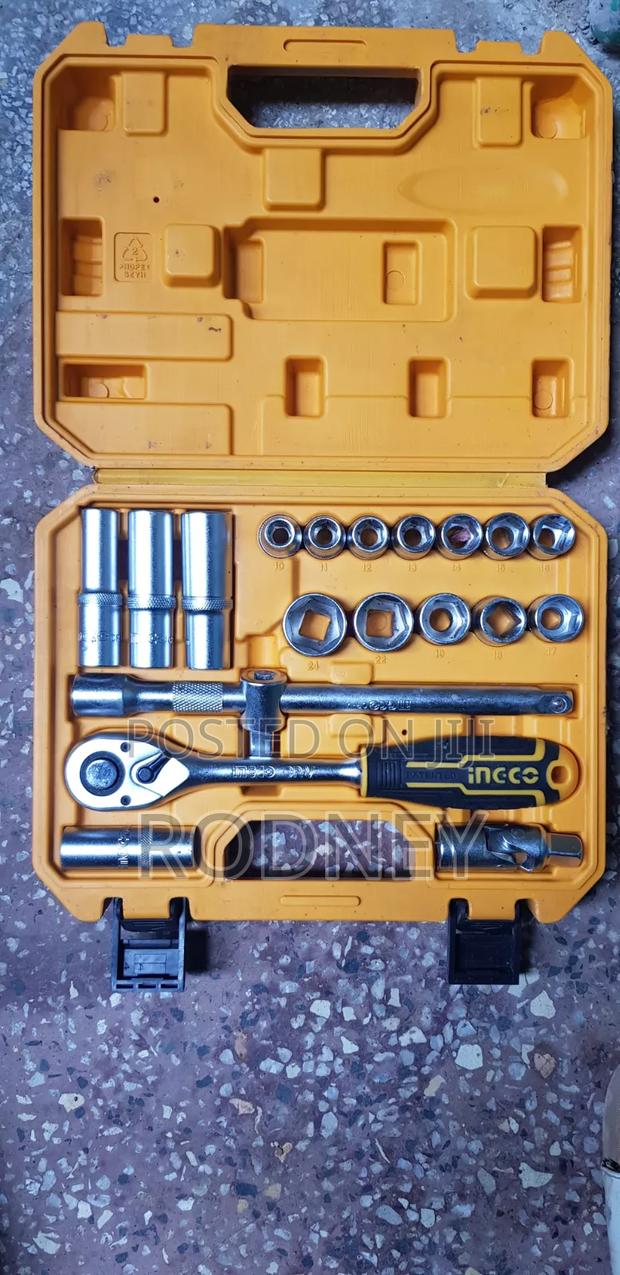 Ingco 20-Piece 1/2" Socket Set (Model Hkts12201) - thumbnail 3