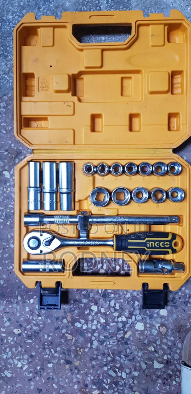 Ingco 20-Piece 1/2" Socket Set (Model Hkts12201) - thumbnail 5