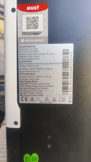 3.5kw 24v 150v Must Hybrid Inverter