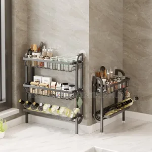 *3-Tier Wall-Mounted Kitchen Storage Rack