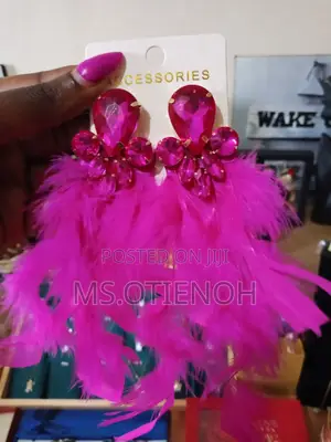 Fancy Floating Feathered Earrings