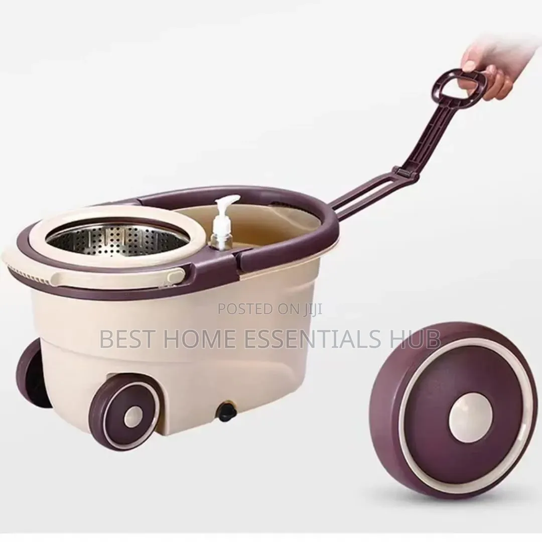 *360° Spin Mop With Bucket and Dehydration Basket