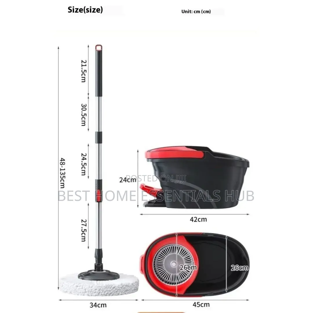 Heavy Duty Pedal Spin Mop Bucket Set