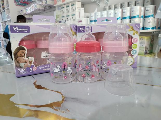 3pack 0m+ Silicone Wide Neck Feeding Bottle