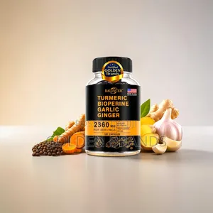 4-in-1 Turmeric Ginger 2360mg With Garlic Black Pepper Boost