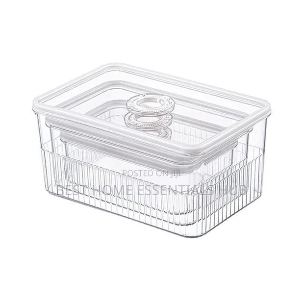 3pcs Set Acrylic Transparent Fridge Organizer - thumbnail 4