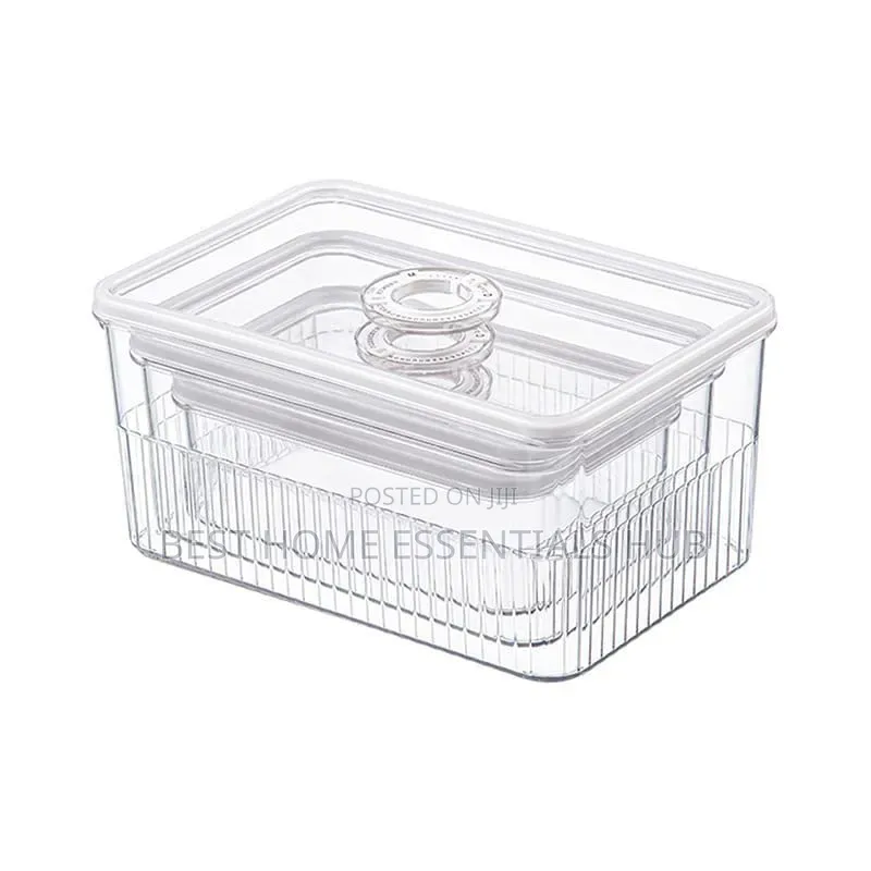 3pcs Set Acrylic Transparent Fridge Organizer