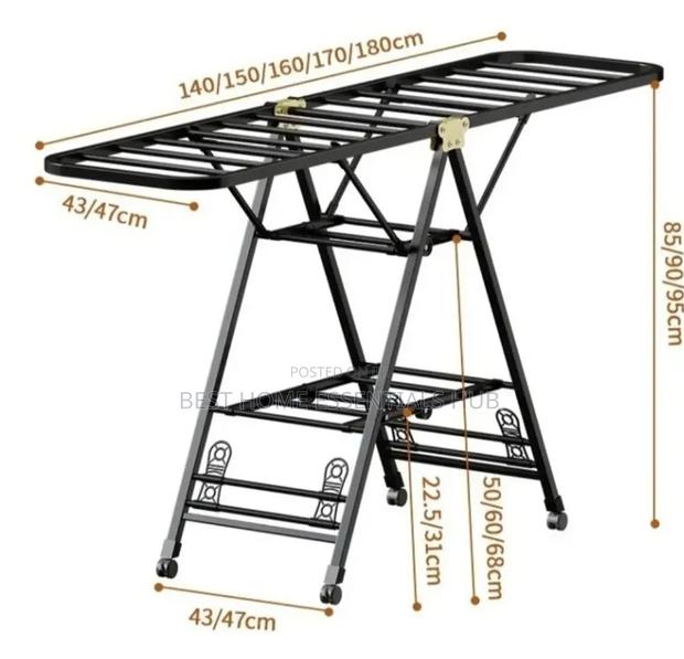 Heavy Duty Folding Clothes Drying Rack* - thumbnail 5