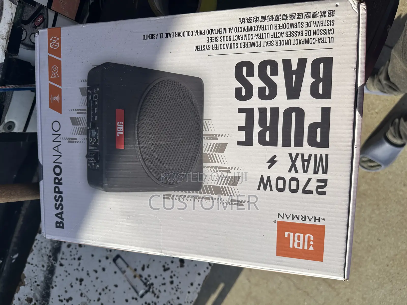 JBL Underseat Subwoofer (2700w)