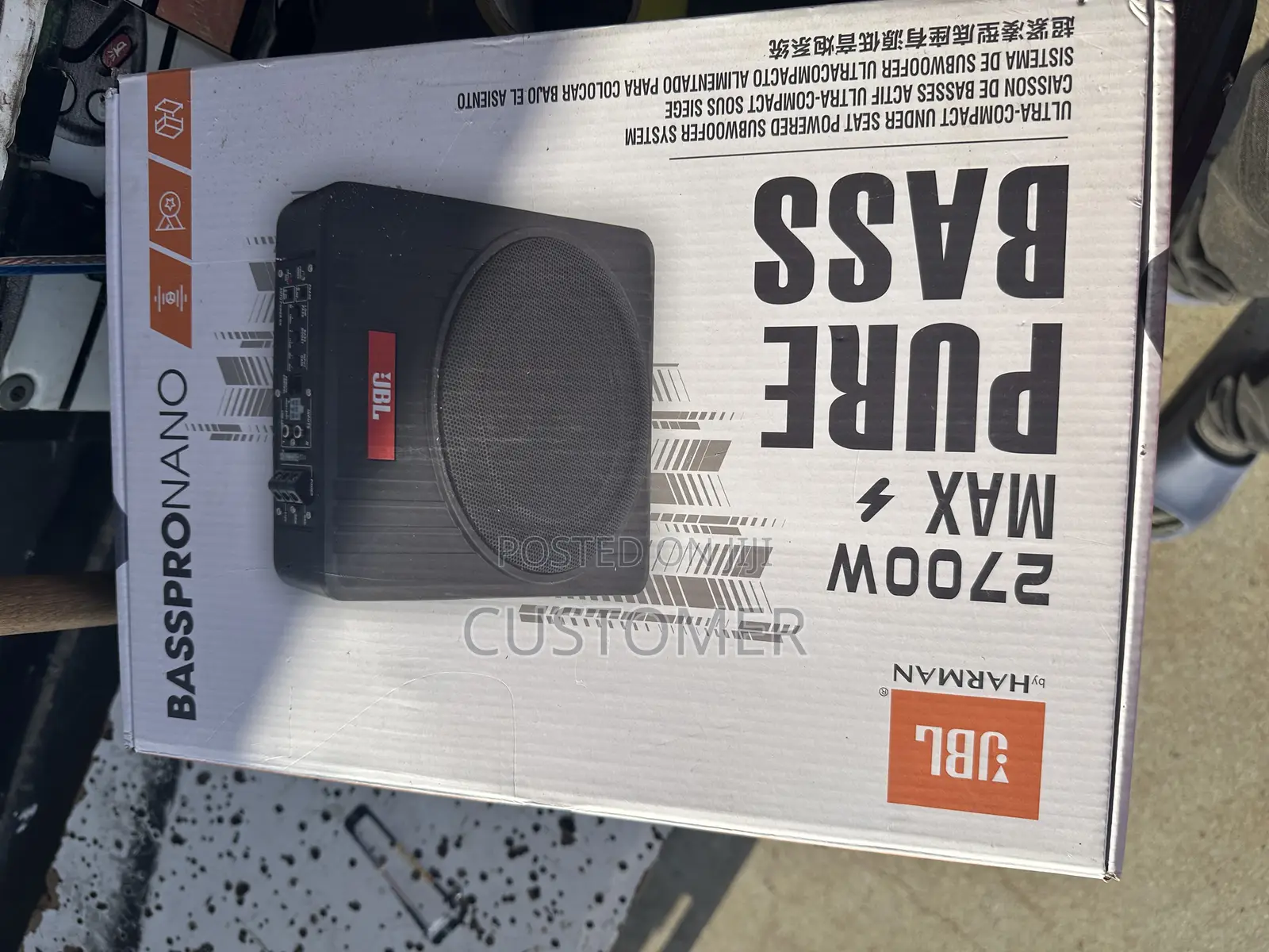 JBL Underseat Subwoofer (2700w)
