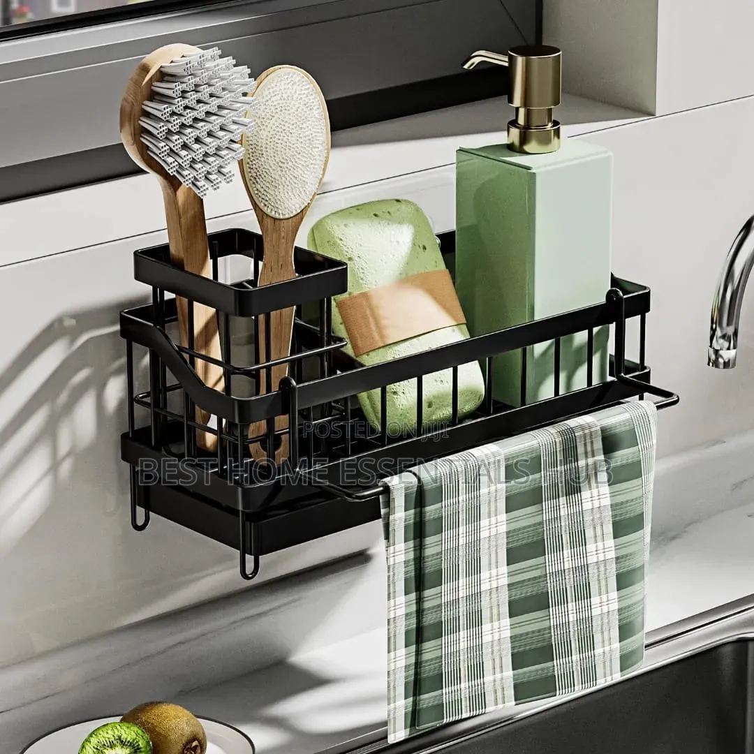 Sink Caddy With Water Draining Tray/Multifunctional Sink Sponge