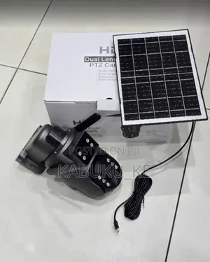 Ubox 6mp Wi-Fi Dual Lens Dual View Solar Battery Camera With Audio