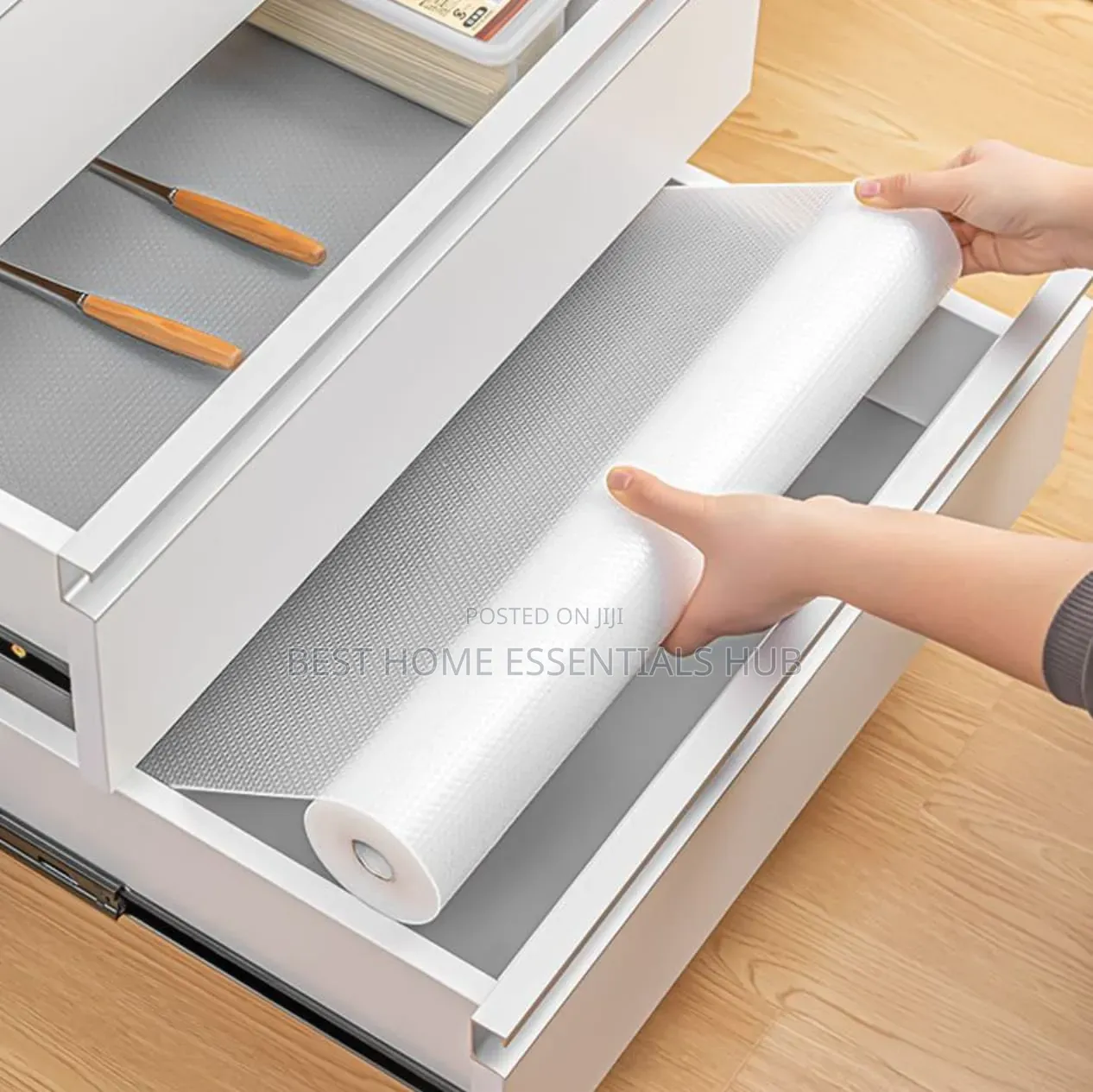 Big Size Kitchen Clear Drawer Liners Oil Proof Shelf Liner 45x500 Cm
