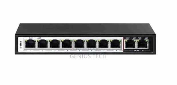 D-Link DGS-F1010p 10-Port Gigabit Poe Switch
