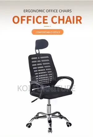 Office Chairs; Ergonomic Office Headrest Chair With Liftable Height