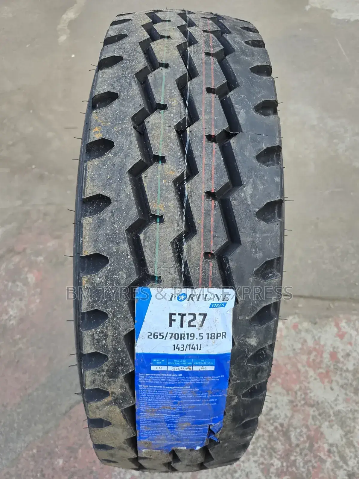 265 /70 R19. 5 Fortune Tyres (Allposition)