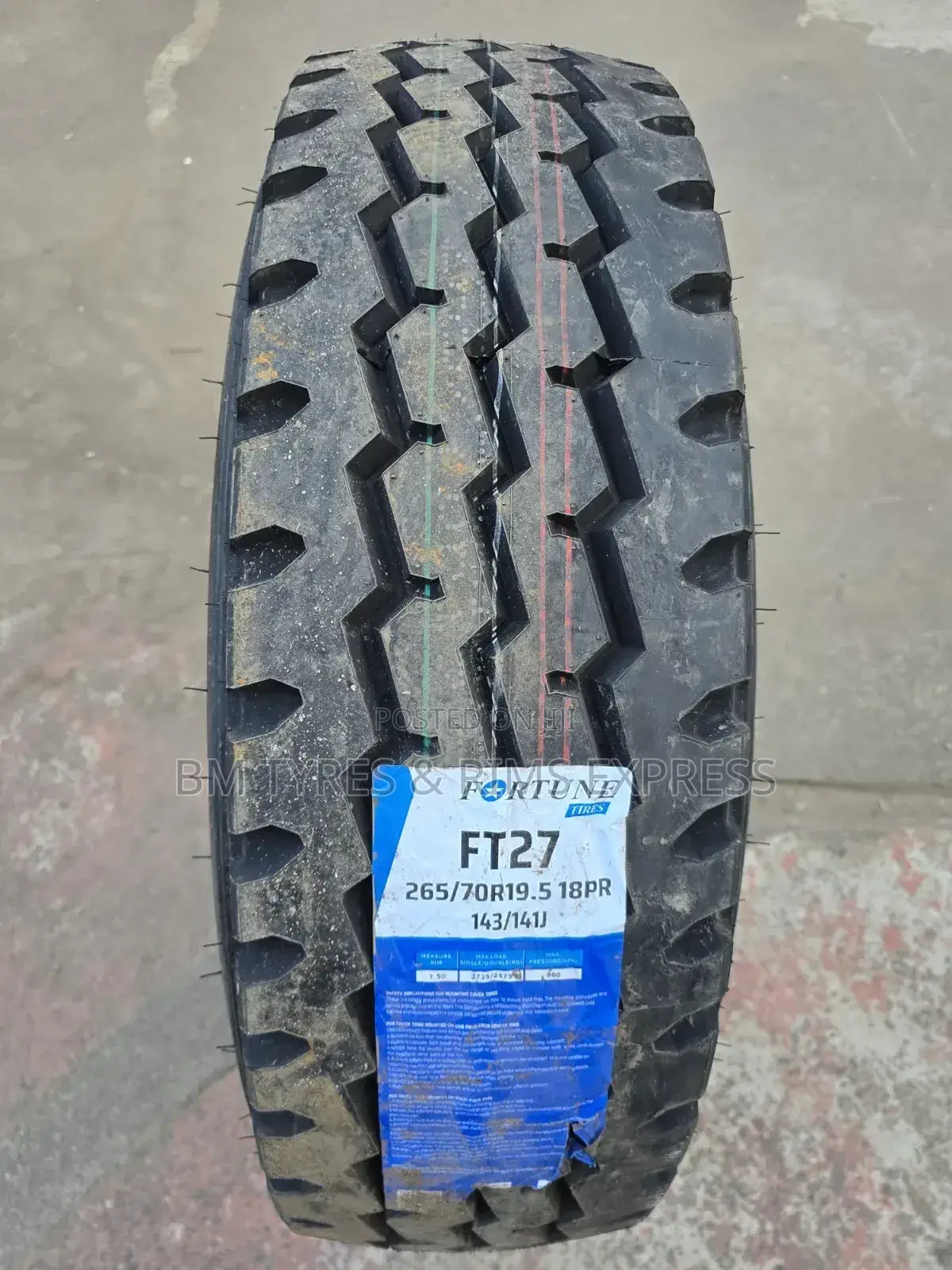 265 /70 R19. 5 Fortune Tyres (Allposition)