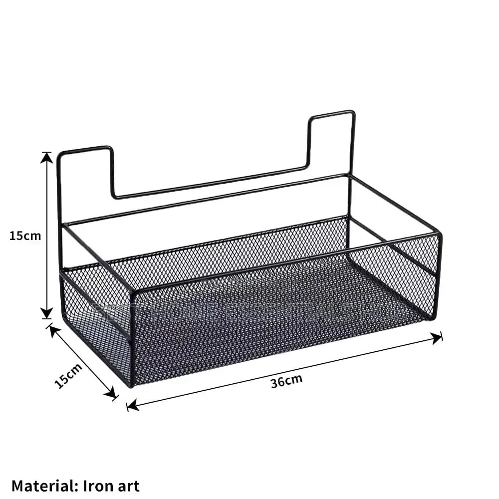*Large Mesh Bathroom Rack With Self Adhesive Stickers
