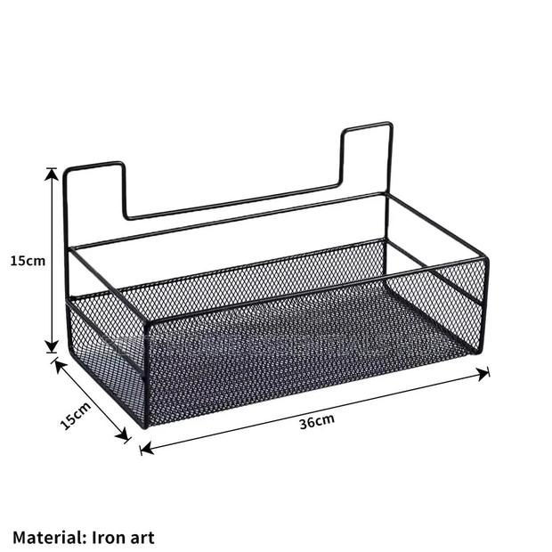 *Large Mesh Bathroom Rack With Self Adhesive Stickers - thumbnail 4