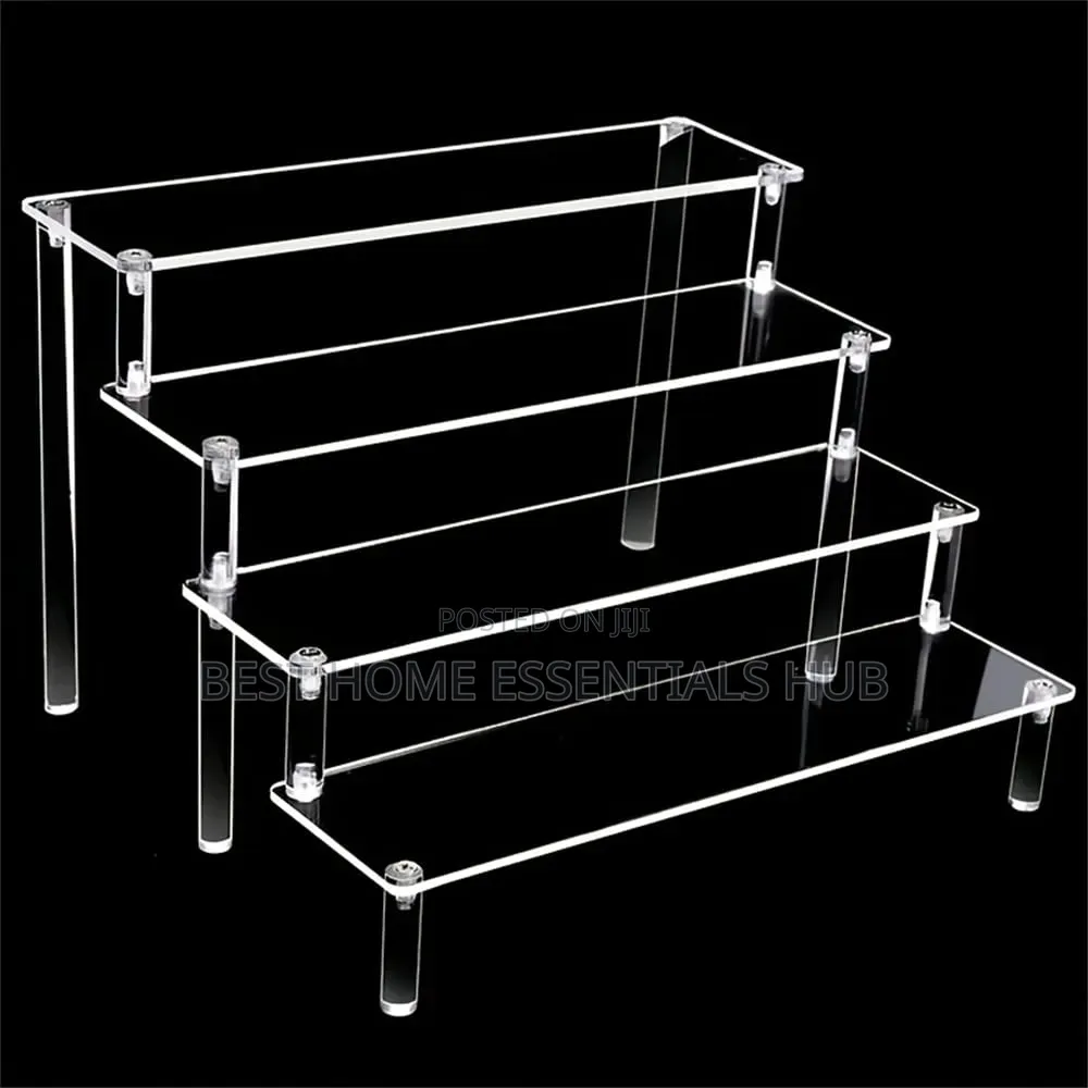 *Clear 4-Tier Acrylic Perfume Display Stand