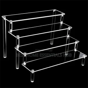 *Clear 4-Tier Acrylic Perfume Display Stand