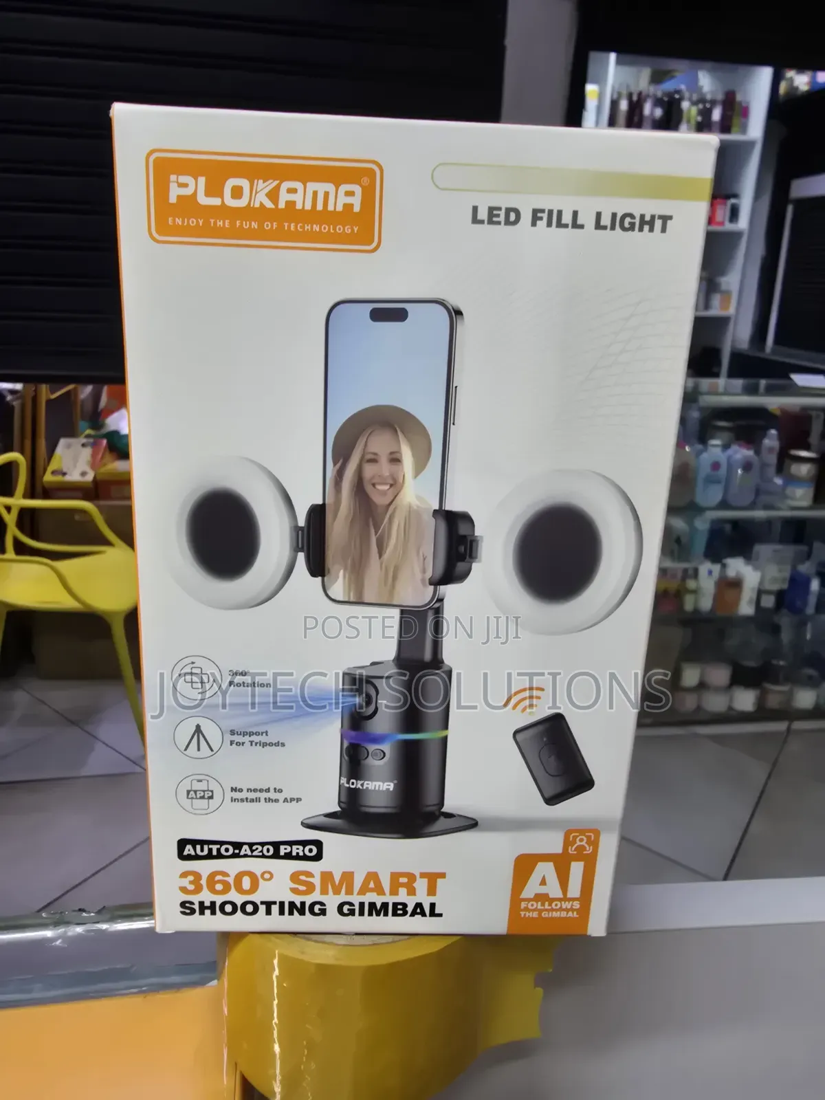 Auto-A20 Pro Ai Stabilizer – Follow Me 360° Rotation