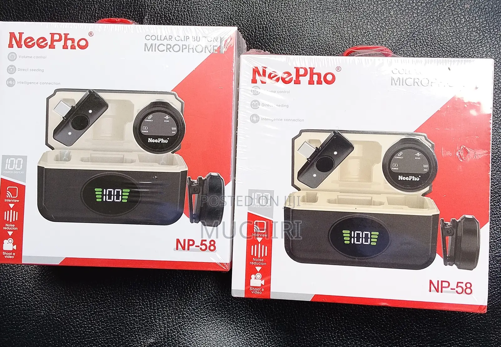 Elevate Your Audio Experience Neepho Np58 Wireless Clip-on Microphone