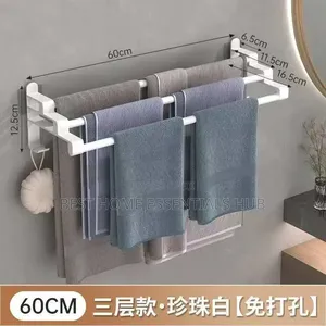 *Three Layer Towel Rack*
60cm- Black White