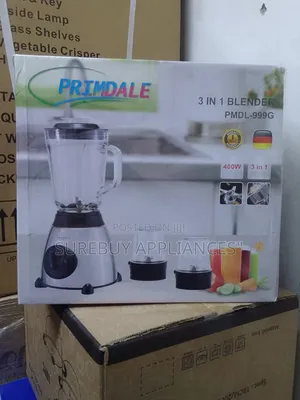 Primdale 3-in-1 Glass Jar Blender 1.5l 400w