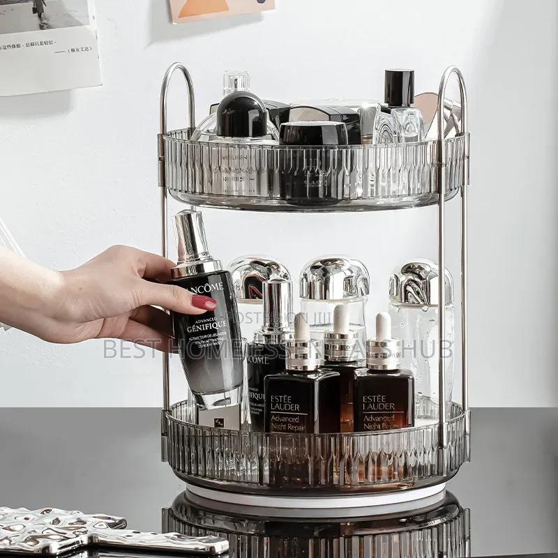 *360 Degree 2 Tier Rotating Makeup/Cosmetic Organizer.