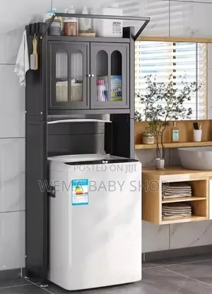 Premium Washing Machine Organizer With Dust-Proof Locker