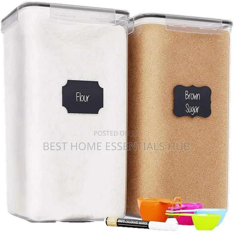 *2pc Large Bpa-Free Airtight Bulk Food Storage Containers*8.5l X 2