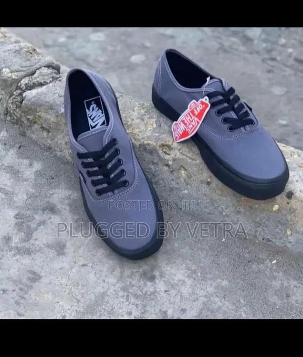 Plain Vans in Grey and Black Sole Colourway Sneakers/Rubbers. - thumbnail 2