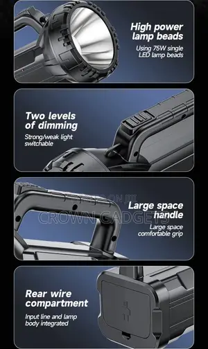 Dp Light 7045 Led Search Light 2800mah Long Range