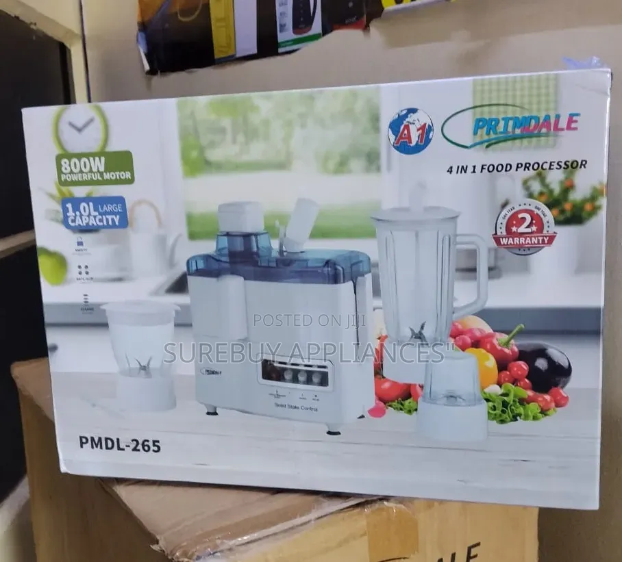 Primdale Multifunction 4-in-1 Juicer Blender Grinder Food Processor