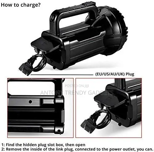 Dp Light Dp-7045 Rechargeable Torch Strong Beam Light