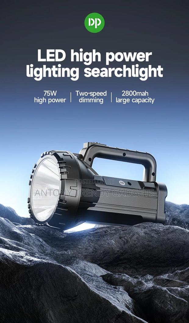 Dp-7045 Led Rechargeable Search Light, Dp Light Camping Outdoor - thumbnail 4