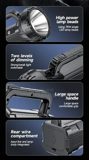 Dp Light Dp-7045 Led Searchlight Rechargeable 2800mah
