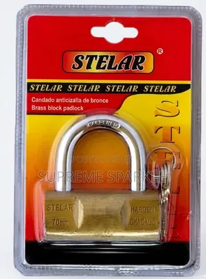Stelar Brass Padlock, 70mm