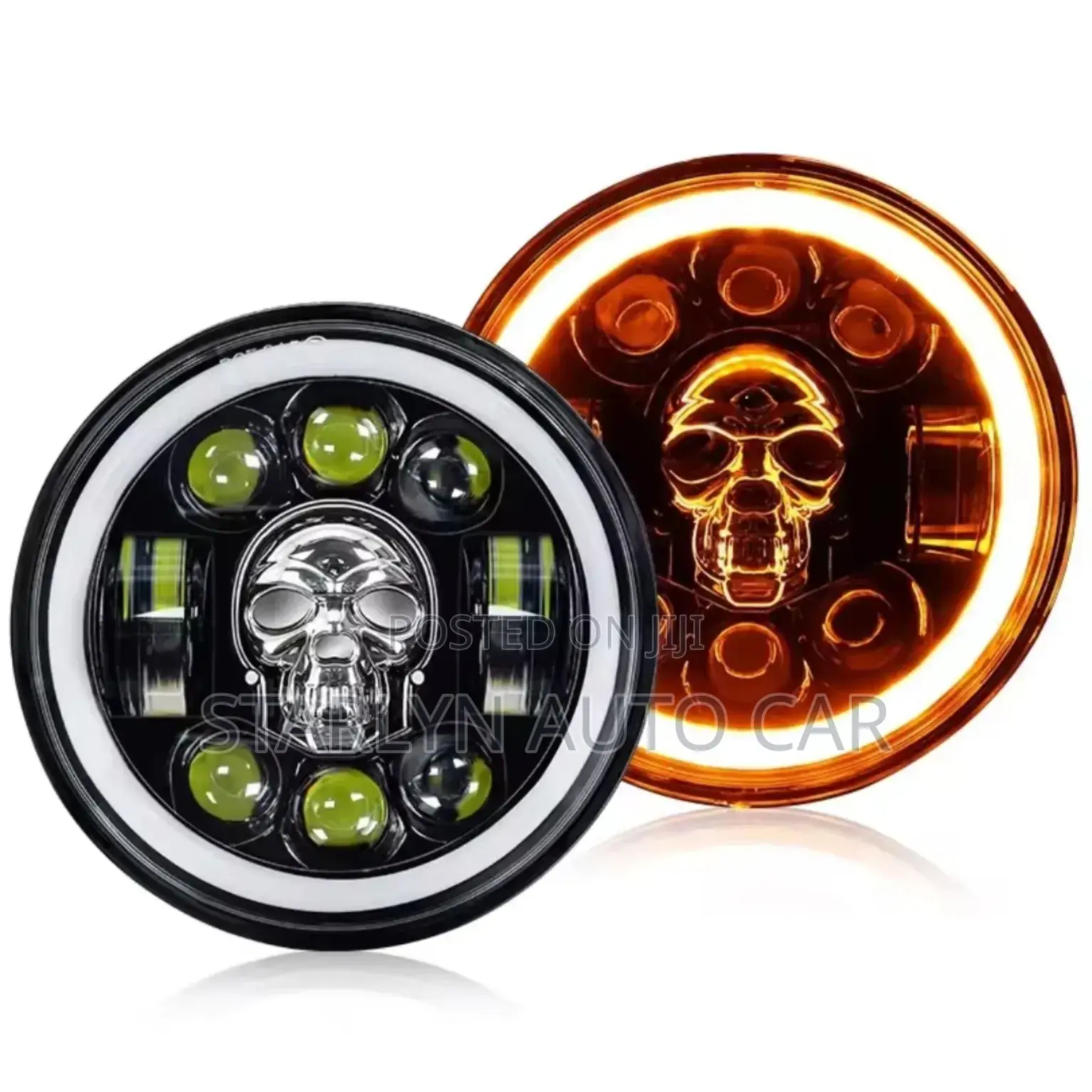 7-Inch Skull Led Headlights – Ultimate Custom Style Performance